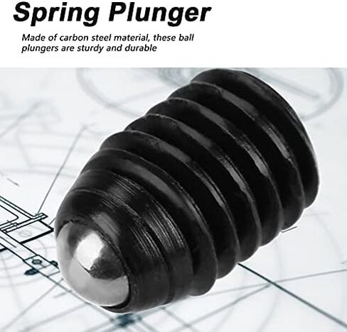 10pcs M6 Thread Thread Hex Socket Carbon Ball Ball Plungers Set (M6*8) in Saudi Arabia