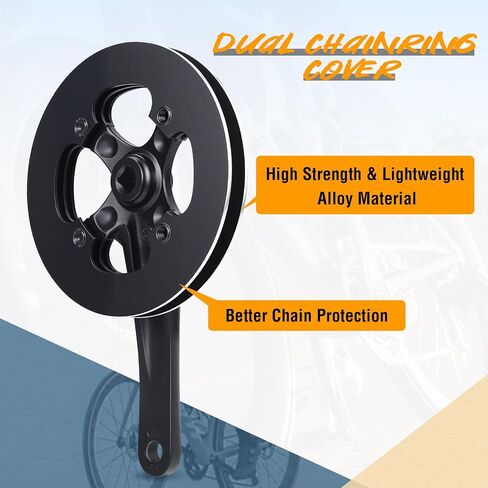 Meghna Bike Crankset 42 أسنان من 7 إلى 10 تروس السرعة خفيفة الوزن سبيكة الألومنيوم 175 ملم ذراع مزدوجة سلسلة مزدوجة للدراجة الجبلية قابلة للطي دراجة الدراجة الطرية الدراجة مربع مربع in Saudi Arabia
