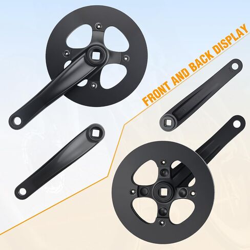 Meghna Bike Crankset 42 أسنان من 7 إلى 10 تروس السرعة خفيفة الوزن سبيكة الألومنيوم 175 ملم ذراع مزدوجة سلسلة مزدوجة للدراجة الجبلية قابلة للطي دراجة الدراجة الطرية الدراجة مربع مربع in Saudi Arabia