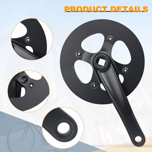 Meghna Bike Crankset 42 أسنان من 7 إلى 10 تروس السرعة خفيفة الوزن سبيكة الألومنيوم 175 ملم ذراع مزدوجة سلسلة مزدوجة للدراجة الجبلية قابلة للطي دراجة الدراجة الطرية الدراجة مربع مربع in Saudi Arabia
