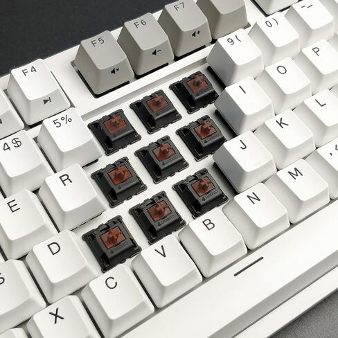 DURGOD Taurus K320 TKL Mechanical Keyboard | 87 Keys Tenkeyless | USB C Wired | Doubleshot PBT Keycaps | Programmable Keys | NKRO Rollover | Windows & Mac (Haze BlueCherry Brown) in Kuwait