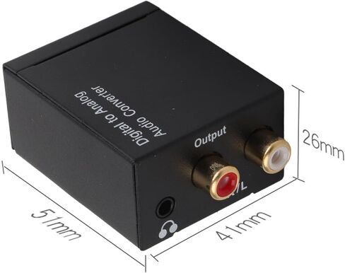 Tissting Digital إلى محول الصوت التناظري 32 كيلو هرتز 44.1 كيلو هرتز 48 كيلو هرتز 96 كيلو هرتز RCA Coaxial Optical إلى محول الصوت التناظرية لجهاز الكمبيوتر التلفزيوني in Saudi Arabia