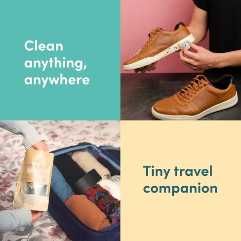 Sponge n' Go: Mini Travel Dish Soap & Sponges | Eco-Friendly, Soap-Infused, Single-Use Cellulose Compressed Sponges | Your On-The-Go Cleaning Companion for Trips, Camps, Work (Pack 20) in Saudi Arabia