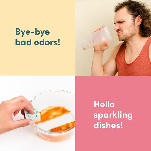 Sponge n' Go: Mini Travel Dish Soap & Sponges | Eco-Friendly, Soap-Infused, Single-Use Cellulose Compressed Sponges | Your On-The-Go Cleaning Companion for Trips, Camps, Work (Pack 20) in Saudi Arabia