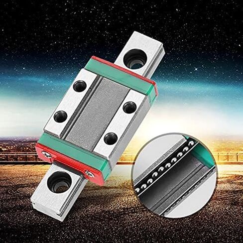 LML9B 9mm Linear Rail Mini Bearing Steel Guide Rail Slide Rail+ Slide Block Variety Length (55mm) in Saudi Arabia