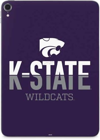 Skinit Skinit Tablet Skinner مع iPad Pro 13in M4 (2024) - التصميم المرخص رسميًا لجامعة ولاية كانساس الحكومية K -State Wildcats Design in Saudi Arabia