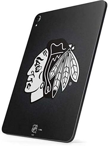 Skinit Skinit Tablet Skin متوافق مع iPad Pro 11in M4 (2024) - تصميم NHL Chicago Blackhawks للخلفية السوداء المرخصة رسميًا in Saudi Arabia