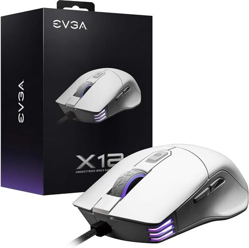 EVGA X17 Gaming Mouse, Wired, Black, Customizable, 16,000 DPI, 5 Profiles, 10 Buttons, Ergonomic 903-W1-17BK-KR in Saudi Arabia