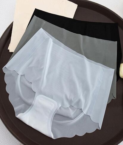Women's Soft Briefs Panties No Show Ultra Thin Ice Silk Underwear 6 Pack in Saudi Arabia