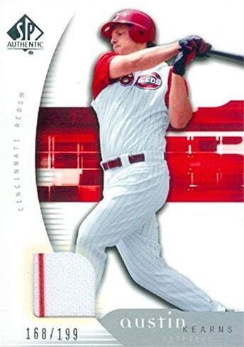 Autograph Warehouse 652799 Austin Kearns Player Worn Memorabilia Patch Baseball Card - Cincinnati Reds - 2005 Upper Deck No.48 in Kuwait