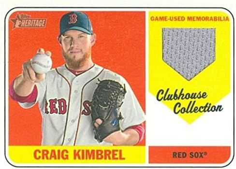 Warehouse 583265 Craig Kimbrel Player Worn Jersey Patch Baseball Card - Boston Red Sox - 2018 Topps Heritage Clubhouse Collection No.Ccrcki in Saudi Arabia