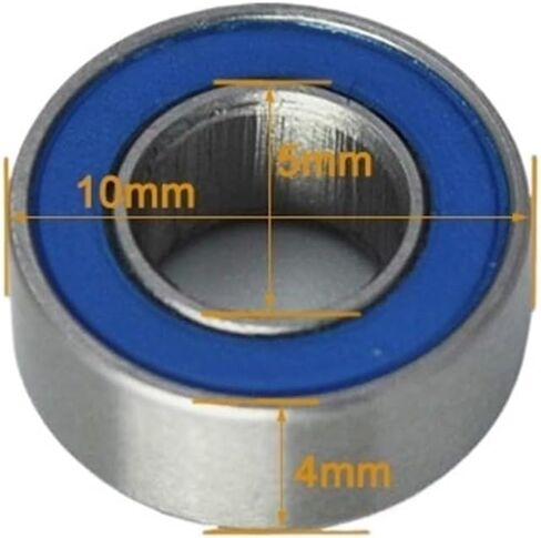 10Pcs Stainless Steel SMR105 2RS 5 * 10 * 4mm DDU Inner Diameter 5mm High Speed 1050 MR105 Miniature Bearing Ball Bearings in Saudi Arabia