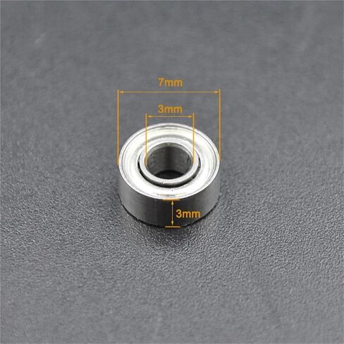 100pcs 683zz 3 * 7 * 3mm مصغرة تحمل الصلب الفولاذ 683 ZZ 2Z 683Z Bore 3mm أخدود عميق صغير محامل صغيرة in Saudi Arabia