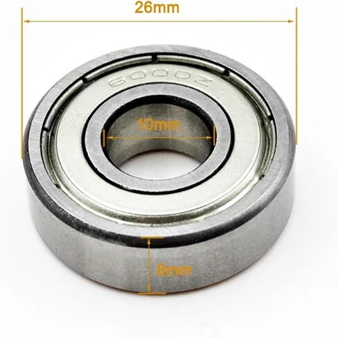 2Pcs 6000 6001 6002 6003 6004 6005 ZZ 2Z Bearing 6000ZZ 6001ZZ 6002ZZ 6003ZZ 6004ZZ 6005ZZ Deep Groove Ball Bearings(6001ZZ 12x28x8mm) in Saudi Arabia