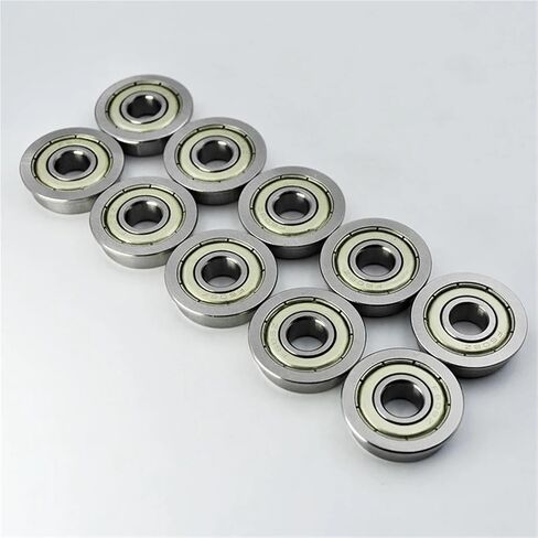 10pcs F608ZZ Flange Bearing 8 * 22 * ​​7mm F608Z 2Z محامل ذات حافة 8 مم تحمل الطابعة 3D in Saudi Arabia