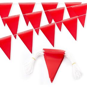Safety Warning Pennant Banner Flags(Orange,45pcs,105ft) in Saudi Arabia