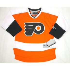 Reebok Philadelphia Flyers NHL شباب المنزل اللون الفارغ الفارق نسخة طبق الأصل ، Orange (Orange ، L/XL) in Saudi Arabia