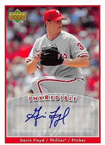 Gavin Floyd autographed Baseball Card (Philadelphia Phillies) 2006 Upper Deck Ink ible #IGF - MLB Autographed Baseball Cards in Saudi Arabia