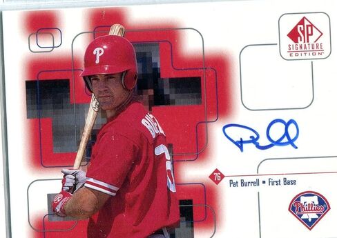 Pat Burrell 1999 Upper Deck SP بطاقة موقعة أصيلة - بطاقات البيسبول الموقعة MLB in Saudi Arabia