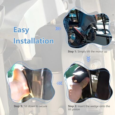 5 "دعم محرك خارجي متوافق مع Yamaha/Mercury/Suzuki (30-400HP)- Ram Wedge Transom Saver Fit لإكسسوارات القوارب العائمة in Saudi Arabia