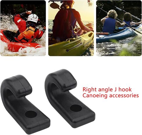 25pcs kayak j hooks ، خطاف خطاف النايلون الأسود bungee j للسلامة قوارب الزوارق التجدي in Saudi Arabia