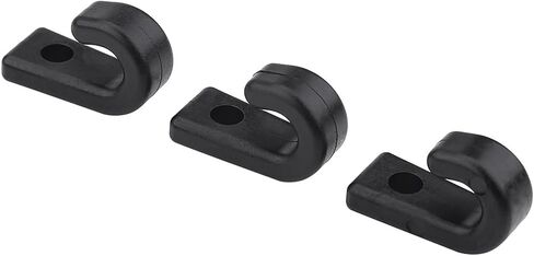 25pcs kayak j hooks ، خطاف خطاف النايلون الأسود bungee j للسلامة قوارب الزوارق التجدي in Saudi Arabia