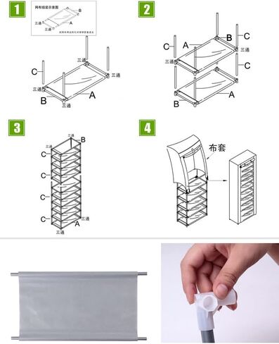 pinion hardware for mechanical rotation 10 Layers Home 9 Grids Simple Dusproof Shoe Cabinet Nonwoven Dorm Assembled Shoe Storage Organizer Shoe Rack Shelf(Dark Khaki) in Saudi Arabia