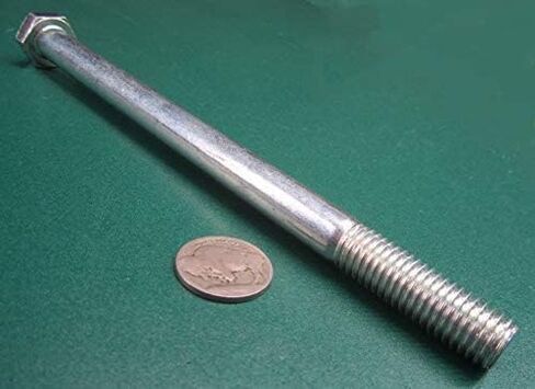 Class 8.8 Zinc Plated Steel Hex Head Bolt PT M12 x 1.75 mm x 180 mm Long 5 pcs. Silver Bolt-2628-21-12 0 in Saudi Arabia