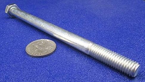 Class 8.8 Zinc Plated Steel Hex Head Bolt PT M12 x 1.75 mm x 180 mm Long 5 pcs. Silver Bolt-2628-21-12 0 in Saudi Arabia