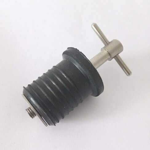 2 x 1" Drain Plug Rubber Stainless Steel Twist Boat Hull Livewell Drain Plugs in Saudi Arabia