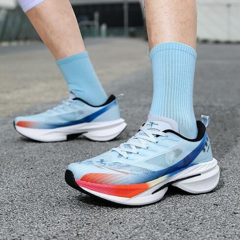 Mens Running Shoes Walking Tennis Shoes for Athletic Workout Gym Casual Non Slip Training Sneakers Breathable Knit Upper Indoor Outdoor in Saudi Arabia
