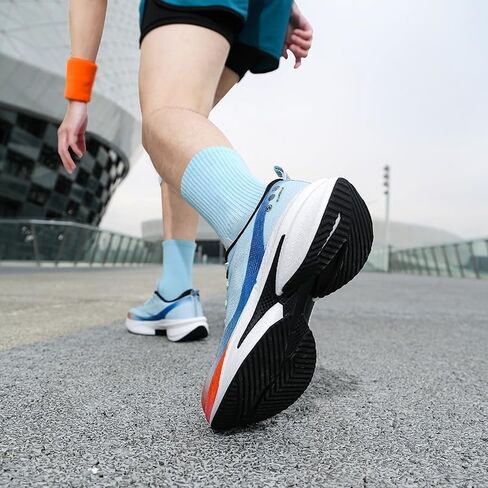 Mens Running Shoes Walking Tennis Shoes for Athletic Workout Gym Casual Non Slip Training Sneakers Breathable Knit Upper Indoor Outdoor in Saudi Arabia