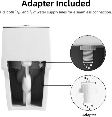 17.3" Elongated One Piece Toilet with Rimless Swirl Flush, Los Flexi Modern Toilets For Bathrooms, ADA Chair Height, Dual Flush 1.0/1.28 GPF, White 17 Inch Toilet Bowl, Soft-Close Seat & 12" Rough-In in Kuwait
