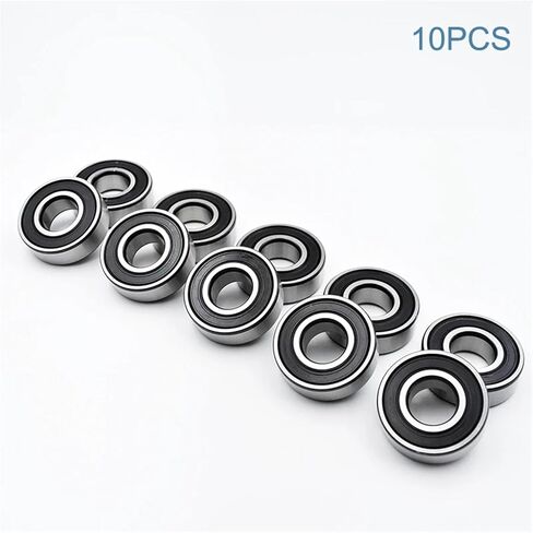 2/10Pcs 6202 2RS ZZ 15 * 35 * 11mm 2Z DDU 6202ZZ Inner Diameter 15mm Chrome Steel Deep Groove Ball Bearings(6202 2RS Premium,2Pcs) in Saudi Arabia