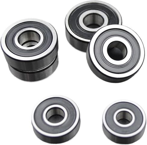 10pcs 100pcs 608 606 607 609 625 626 627 628 2RS DDU Bearings Bore 5mm 6mm 7mm 8mm 9mm rowler wheel lubericed محمل مختومة (629 2RS Premium ، 10pcs) in Saudi Arabia