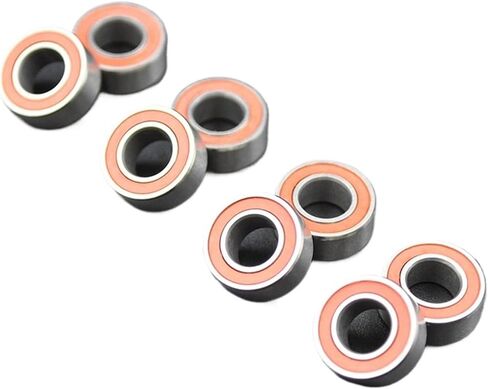 عالي السرعة الهجينة السيراميك تحمل SMR105 الفولاذ المقاوم للصدأ MR105 2RS 1050 5x10x4mm القطر الداخلي 5 مم محامل الكرة المصغرة 1pcs (2pcs) in Saudi Arabia