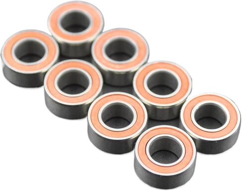 عالي السرعة الهجينة السيراميك تحمل SMR105 الفولاذ المقاوم للصدأ MR105 2RS 1050 5x10x4mm القطر الداخلي 5 مم محامل الكرة المصغرة 1pcs (2pcs) in Saudi Arabia