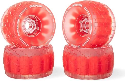 IWONDER Cloud Wheel 105mm Discovery Electric Skateboard Wheels Patented Damping Foam Core All Terrain Off Road 78A Translucent Urethane Longboard Wheels (Not Applicable to Hub Motor) in Kuwait