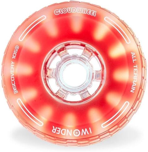 IWONDER Cloud Wheel 105mm Discovery Electric Skateboard Wheels Patented Damping Foam Core All Terrain Off Road 78A Translucent Urethane Longboard Wheels (Not Applicable to Hub Motor) in Kuwait