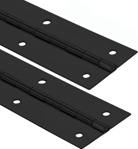 2pack مفصلات البيانو الثقيلة ، 2 "عرض مفتوح × 20" مفصلات مستمرة وبيانو ، 0.06 "مفصلات بيانو سميكة من الفولاذ المقاوم للصدأ مع ثقوب ، والأثاث الأسود المقاوم للصدأ مفصلات لحالات أبواب خزانة الأعمال الخشبية in Kuwait