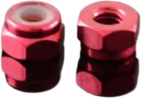 2pcs-10pcs m2 m2.5 m3 m4 m5 m6 m8 anodized متعدد الألوان ملونة من النايلون قفل القفل (الأزرق الفاتح ، m8 2pcs) in Kuwait