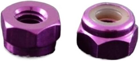 2pcs-10pcs m2 m2.5 m3 m4 m5 m6 m8 anodized متعدد الألوان ملونة من النايلون قفل القفل (الأزرق الفاتح ، m8 2pcs) in Kuwait
