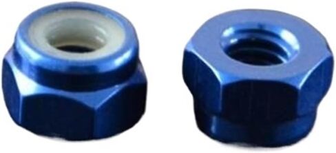 2pcs-10pcs m2 m2.5 m3 m4 m5 m6 m8 anodized متعدد الألوان ملونة من النايلون قفل القفل (الأزرق الفاتح ، m8 2pcs) in Kuwait