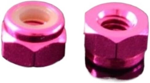 2pcs-10pcs m2 m2.5 m3 m4 m5 m6 m8 anodized متعدد الألوان ملونة من النايلون قفل القفل (الأزرق الفاتح ، m8 2pcs) in Kuwait