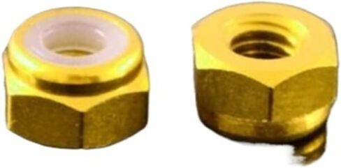 2pcs-10pcs m2 m2.5 m3 m4 m5 m6 m8 anodized متعدد الألوان ملونة من النايلون قفل القفل (الأزرق الفاتح ، m8 2pcs) in Kuwait