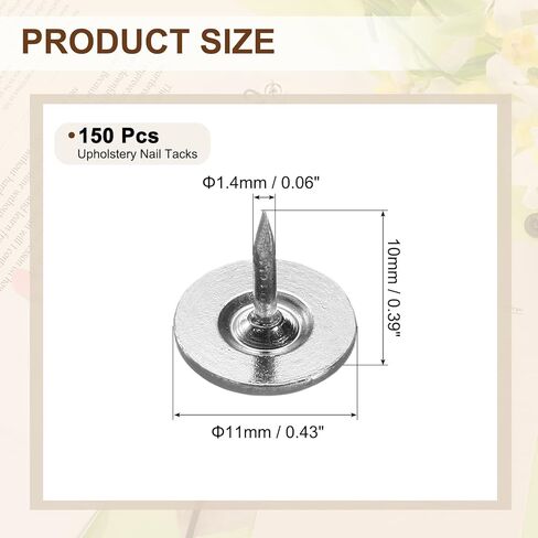 UXCELL 150PCS TOGHELSTY TOGS ، 11mmx13mm مسطح الرأس الإبهام Tack الأثاث الأثاث الأظافر دبابيس للأثاث أريكة الأمامية ، الأخضر in Saudi Arabia