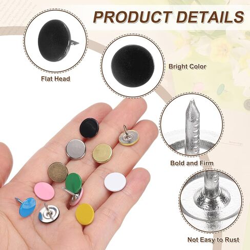 UXCELL 150PCS TOGHELSTY TOGS ، 11mmx13mm مسطح الرأس الإبهام Tack الأثاث الأثاث الأظافر دبابيس للأثاث أريكة الأمامية ، الأخضر in Saudi Arabia