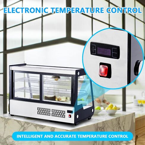 Commercial Cake Display Refrigerator, 6.5 Cu.Ft./183L Single-Door Merchandiser with Universal wheel, Interior LED Lighting, Double-Layered Glass, Countertop/Floor Refrigerator, 110v in Saudi Arabia