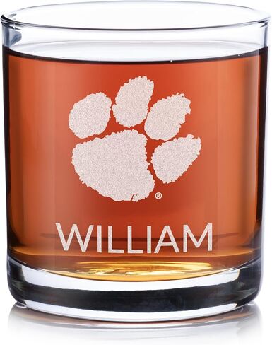 Lifetime Creations Personalized Alabama Crimson Tide Whiskey Glass - Officially Licensed, Alabama Crimson Tide Gifts, Alabama Glasses, Gifts for Men, Alabama Football Fan Graduation Gift, Made in USA in Kuwait