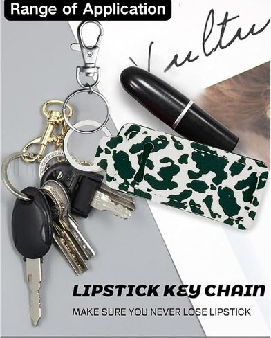 Lip Balm Holder Keychain - Lip Gloss or Lipstick Cute Lip Balm Keychain Holder with Clip, Premium Sublimation, Handmade Neoprene Gift for Women in Saudi Arabia